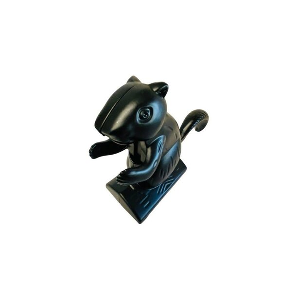 Vintage Black Aluminum Metal Squirrel Holiday Nut Cracker 5 1/2" x 8" - Picture 8 of 9